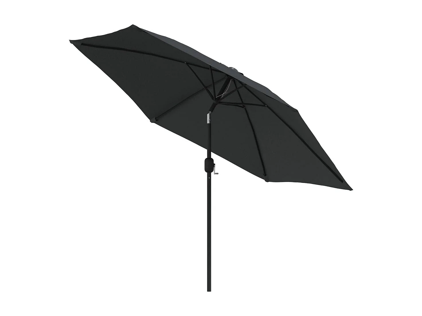 Arabella  Parasol d'extérieur avec LED et mât en acier 300 cm Anthracite