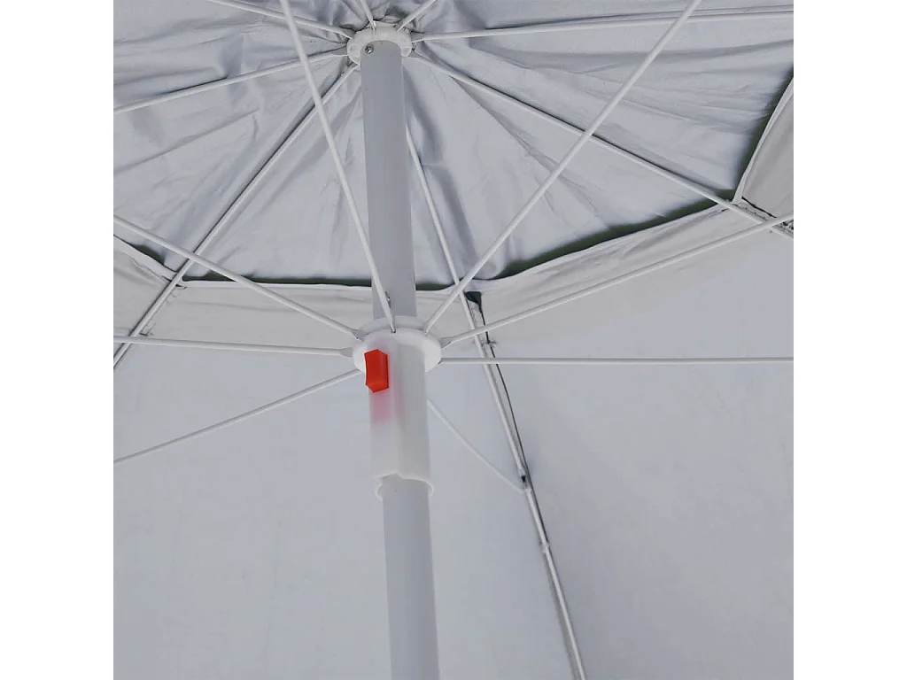 Ceyda  Parasol de plage avec parois latérales vert 215 cm