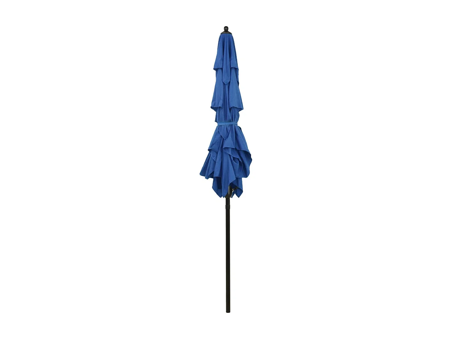 Mart  Parasol de jardin à 3 niveaux avec mât en aluminium bleu azuré