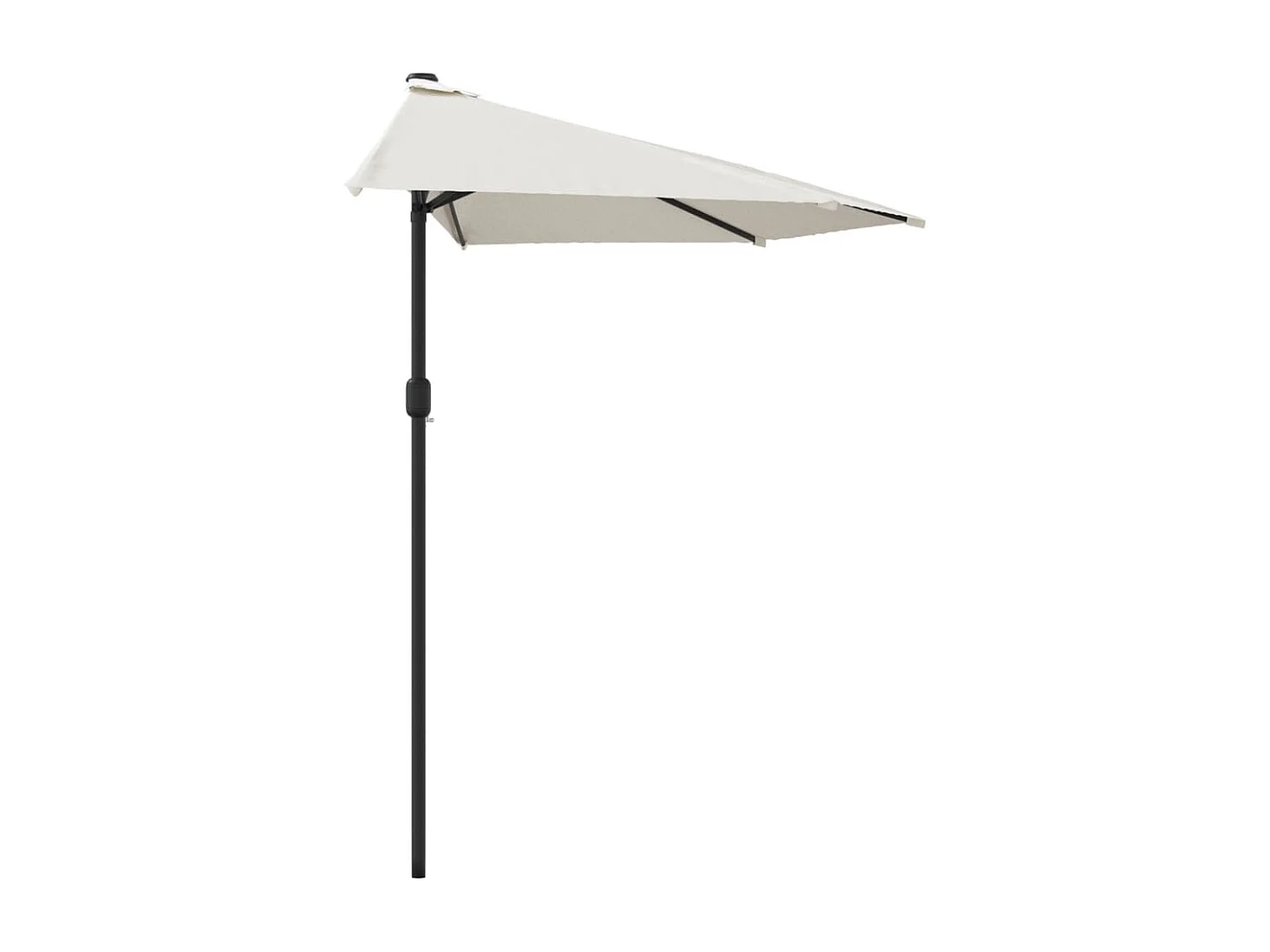 Vilde Kristine  Balkonparasol half met aluminium paal 270x144 cm zandkleurig