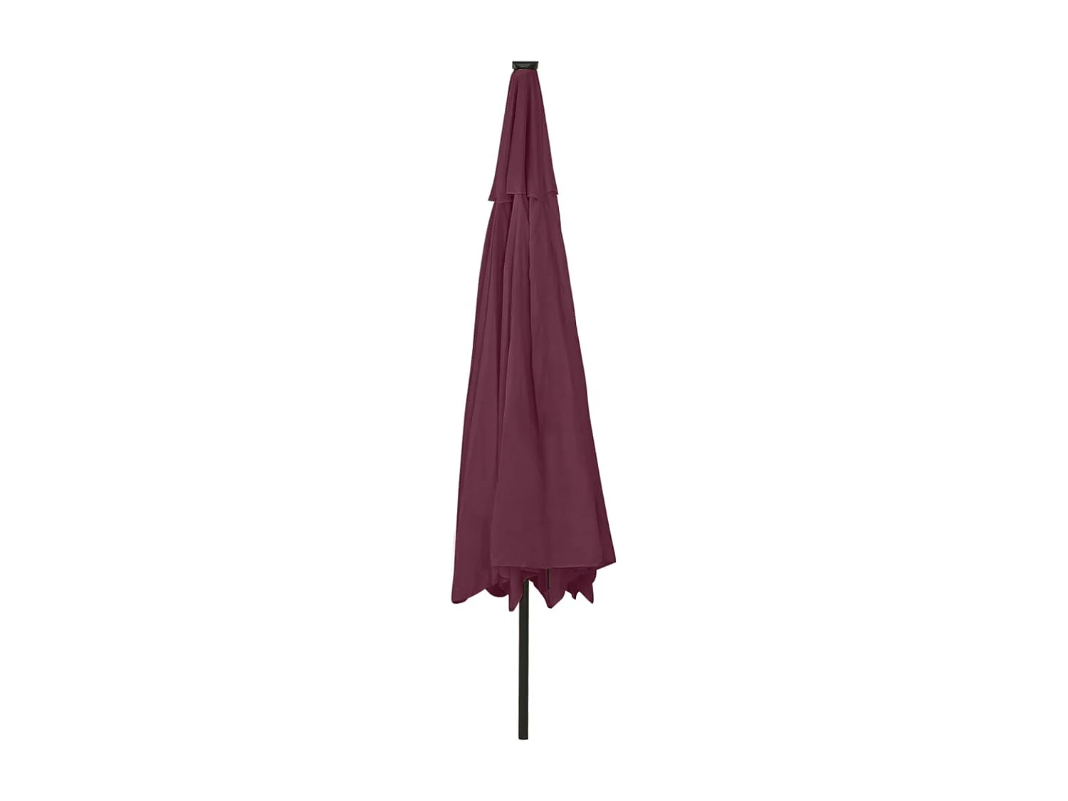Brintir  Parasol met LED-verlichting 400 cm bordeauxrood