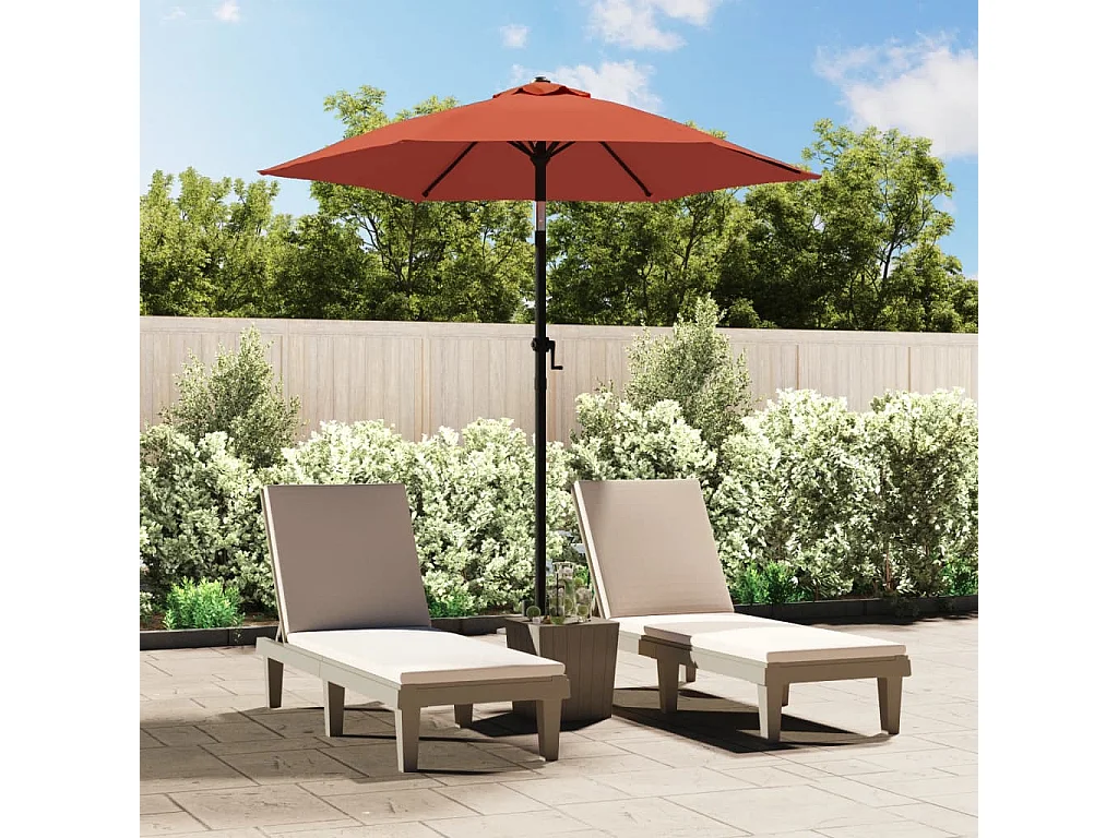 Marano di Napoli  Parasol Terre cuite 200x224 cm Aluminium