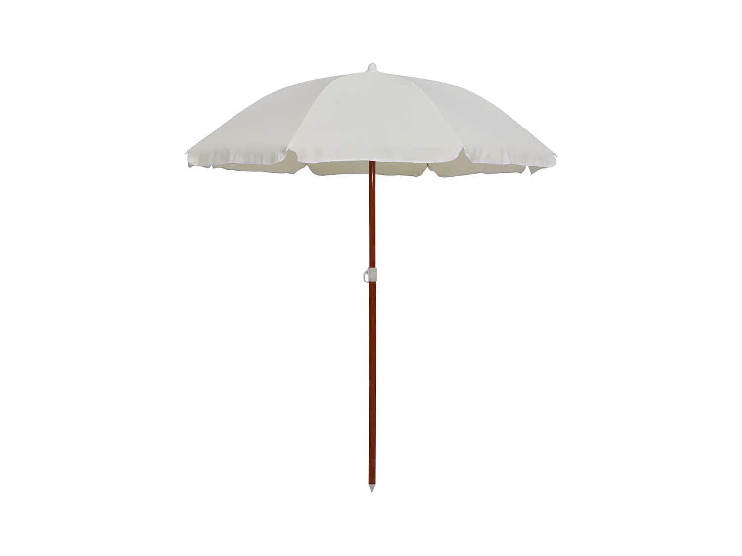 Brownsboro  Parasol de jardin avec mât en acier 180 cm Sable