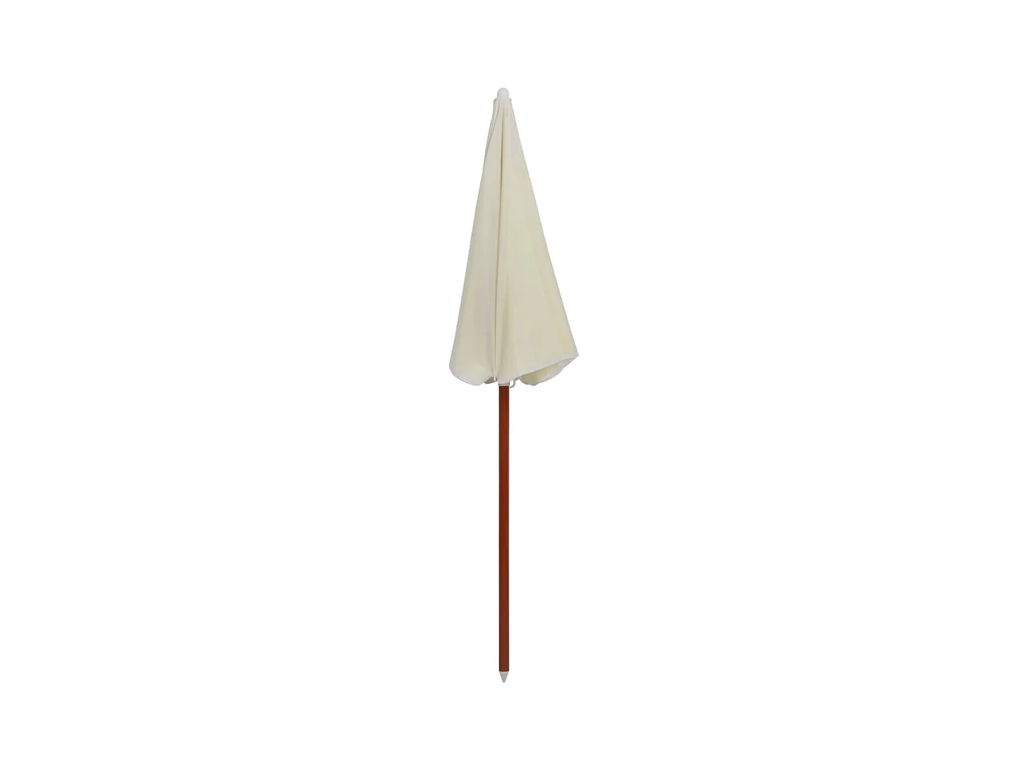 Brownsboro  Parasol de jardin avec mât en acier 180 cm Sable