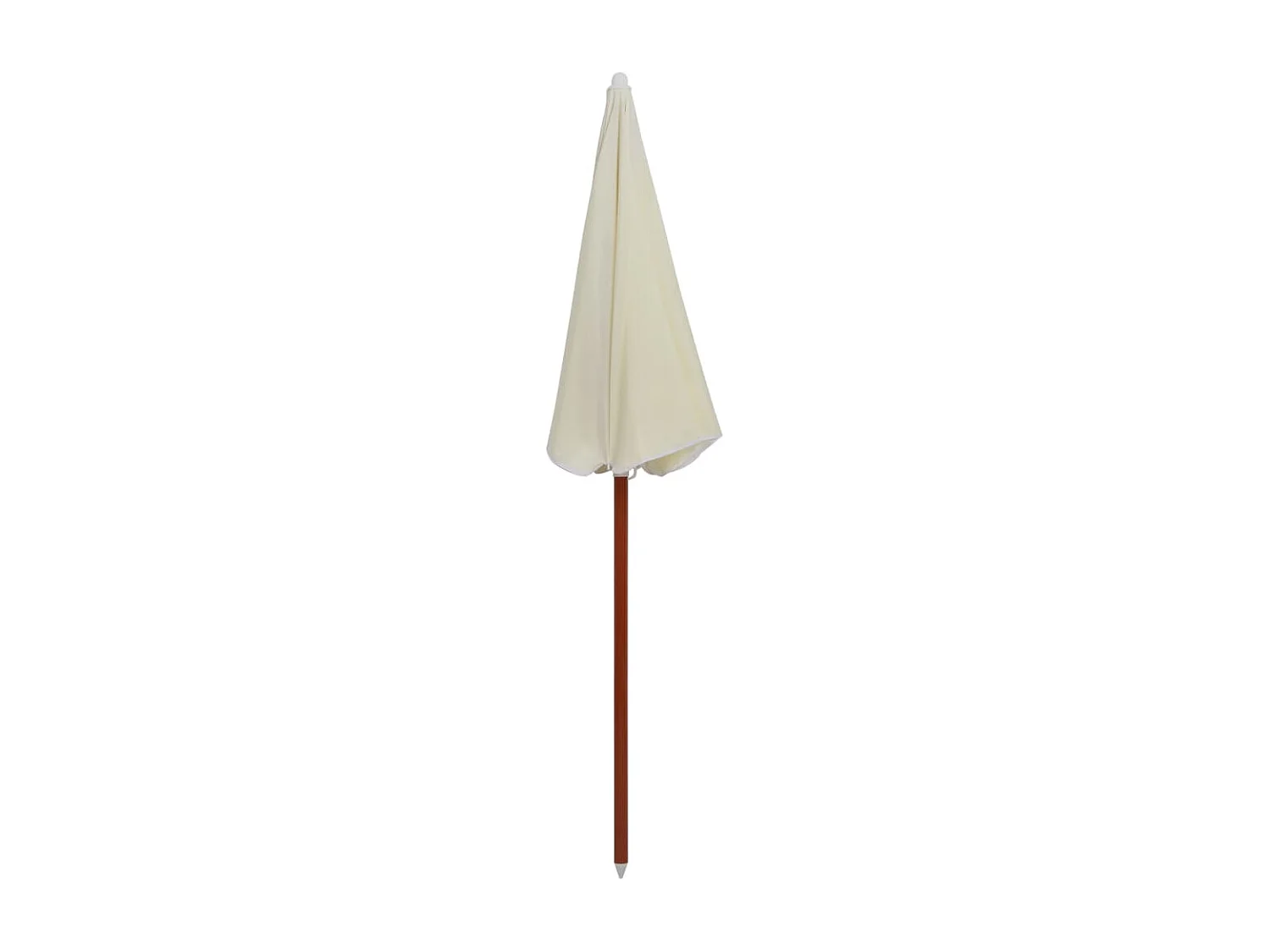 Brownsboro  Parasol de jardin avec mât en acier 180 cm Sable