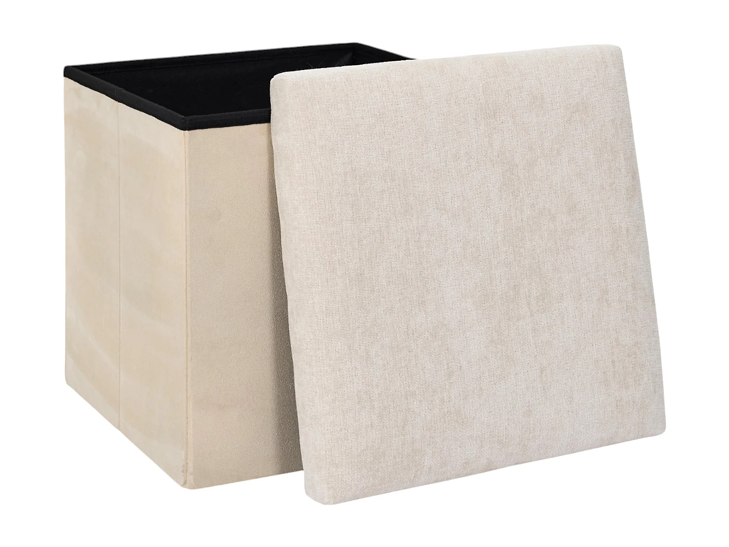 Coffre Pouf Pliable Emilia Beige Beige