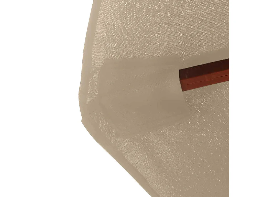 Hollywood  Parasol d'extérieur avec mât en bois 350 cm Taupe