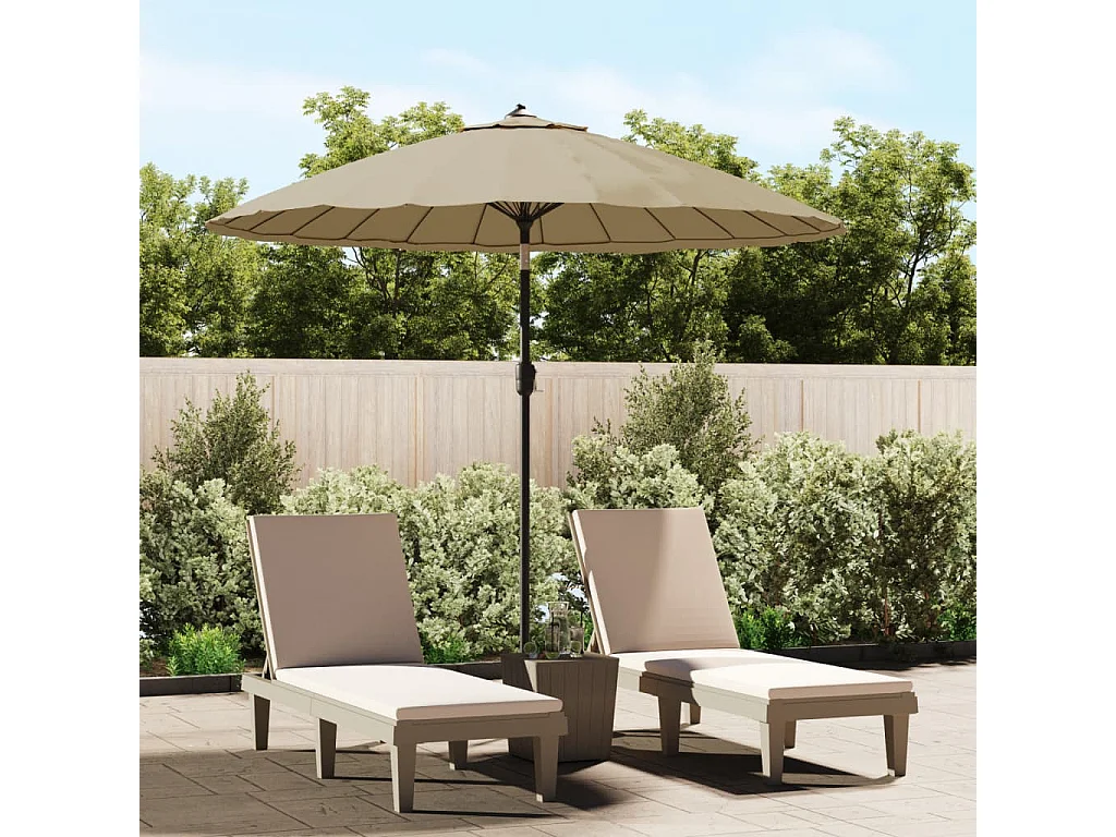 Castlefleming  Parasol met aluminium paal 270 cm taupe