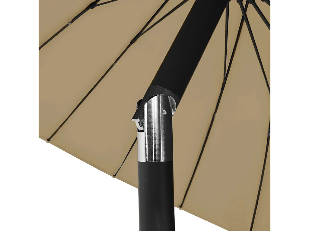 Castlefleming  Parasol met aluminium paal 270 cm taupe