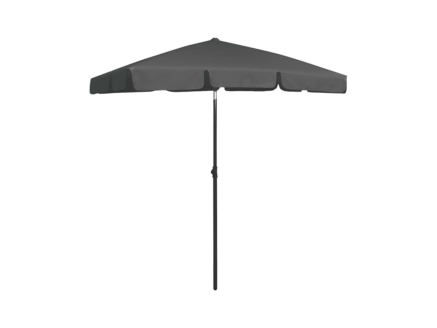 Roxanne  Parasol de plage anthracite 180x120 cm