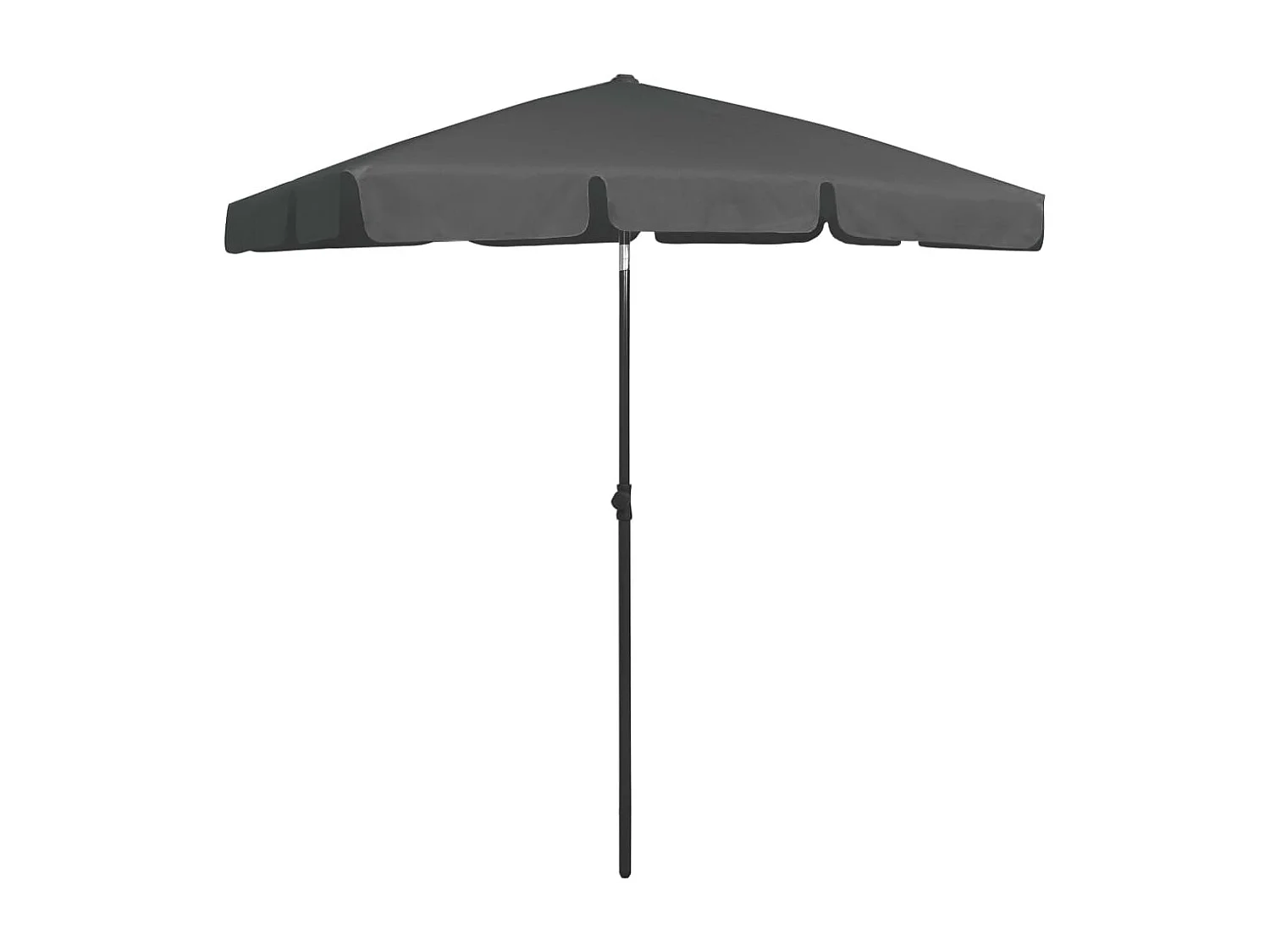 Roxanne  Strandparasol 180x120 cm antracietkleurig