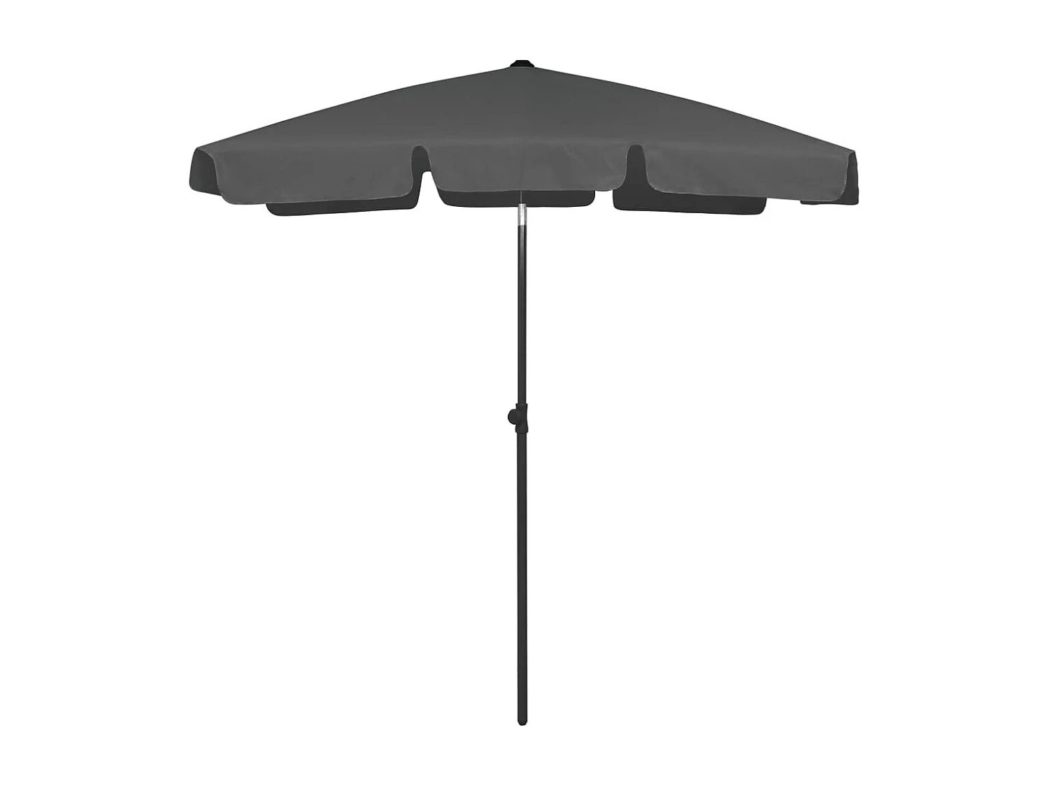 Roxanne  Strandparasol 180x120 cm antracietkleurig