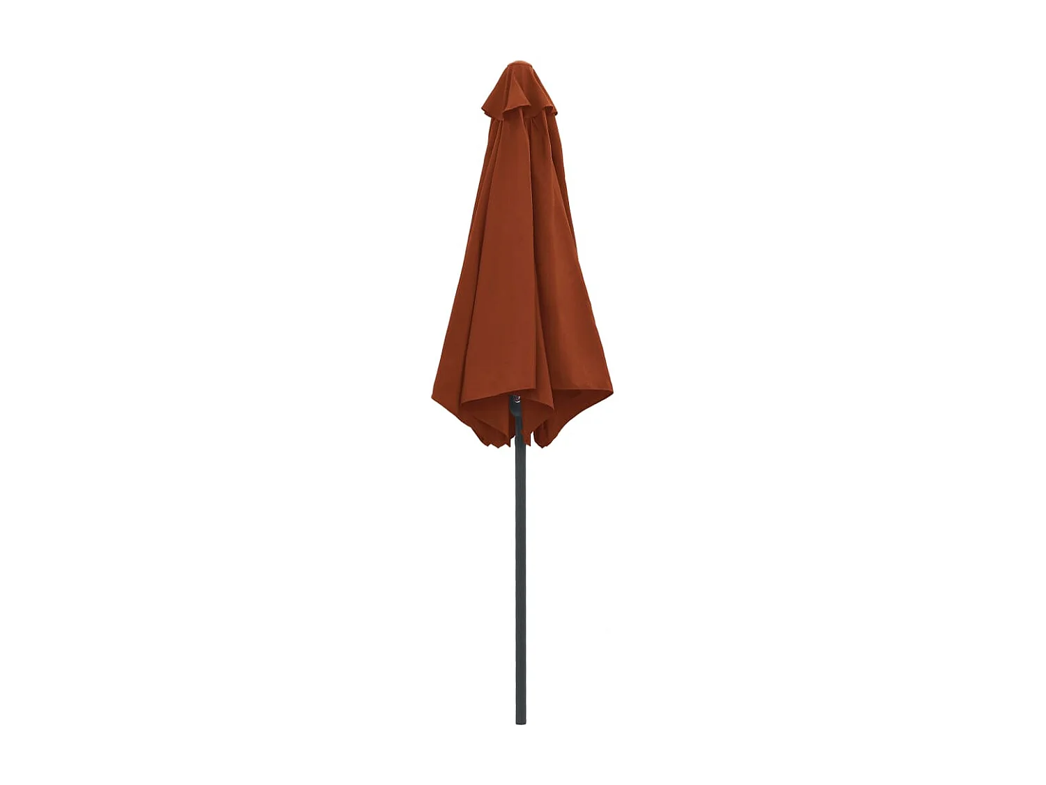Qerlan  Parasol de jardin et mât en aluminium 270x246 cm Terre cuite