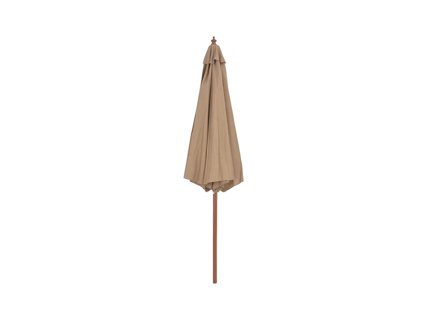 Highlands Ranch  Parasol d'extérieur avec mât en bois 300 cm taupe