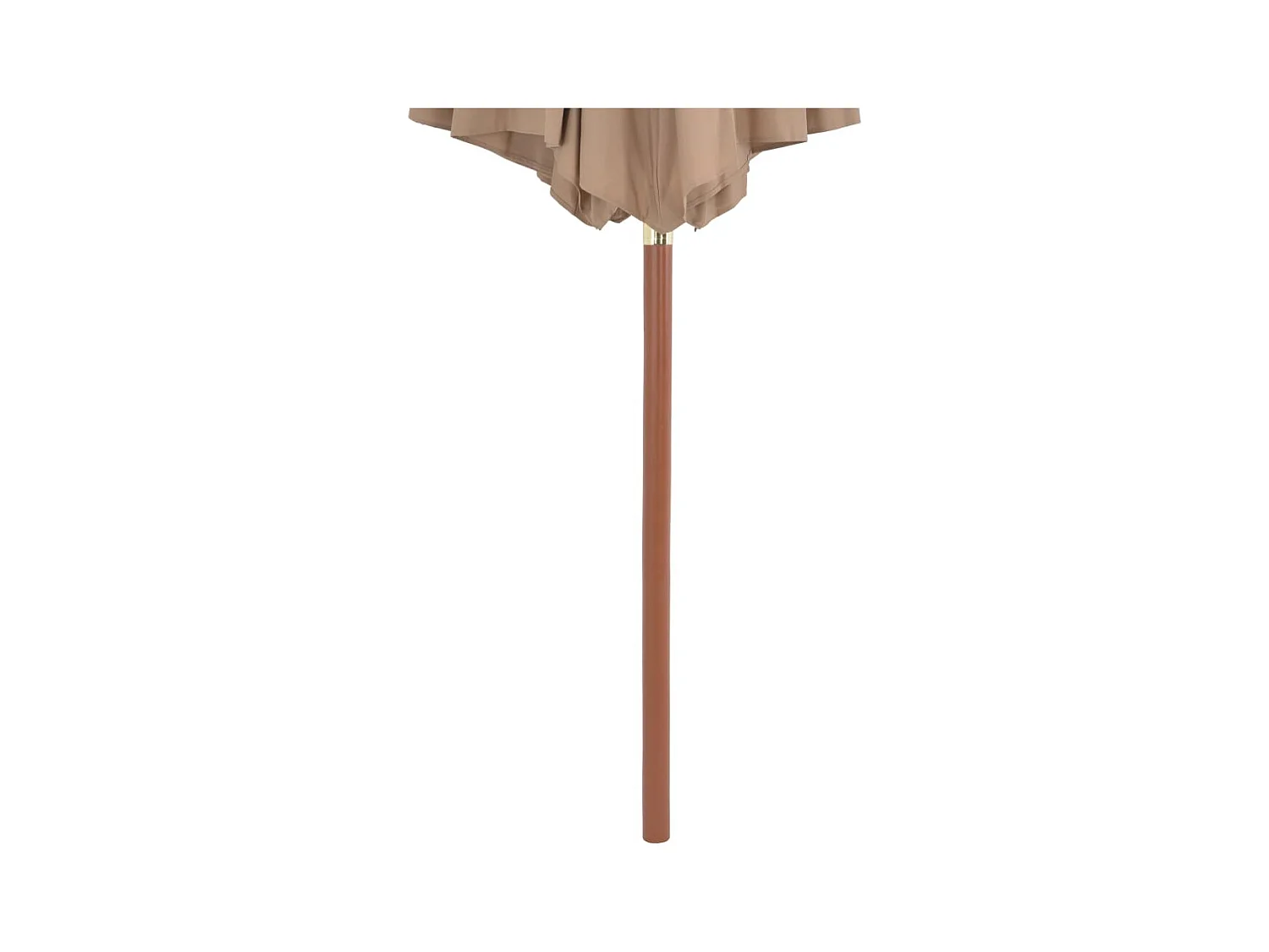Highlands Ranch  Parasol d'extérieur avec mât en bois 300 cm taupe