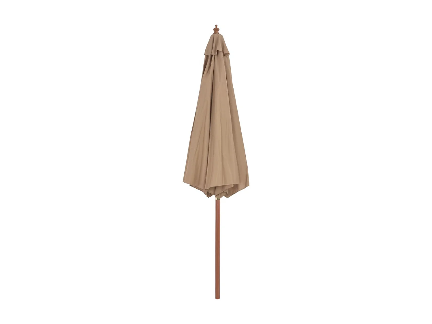 Highlands Ranch  Parasol d'extérieur avec mât en bois 300 cm taupe