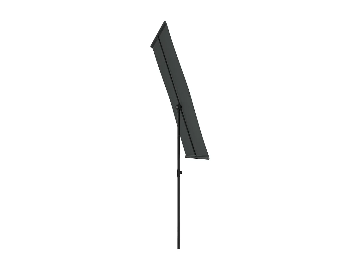 Zuhal  Parasol de jardin avec mât en aluminium 180x110 cm anthracite