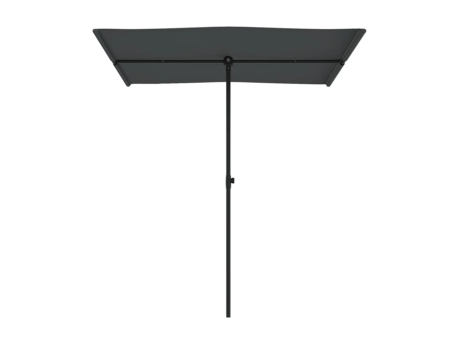 Zuhal  Parasol de jardin avec mât en aluminium 180x110 cm anthracite