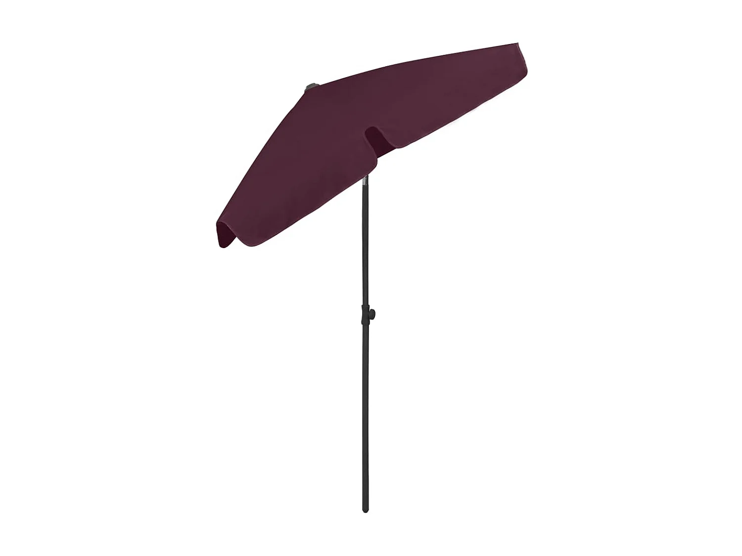 Roxanne  Parasol de plage rouge bordeaux 180x120 cm