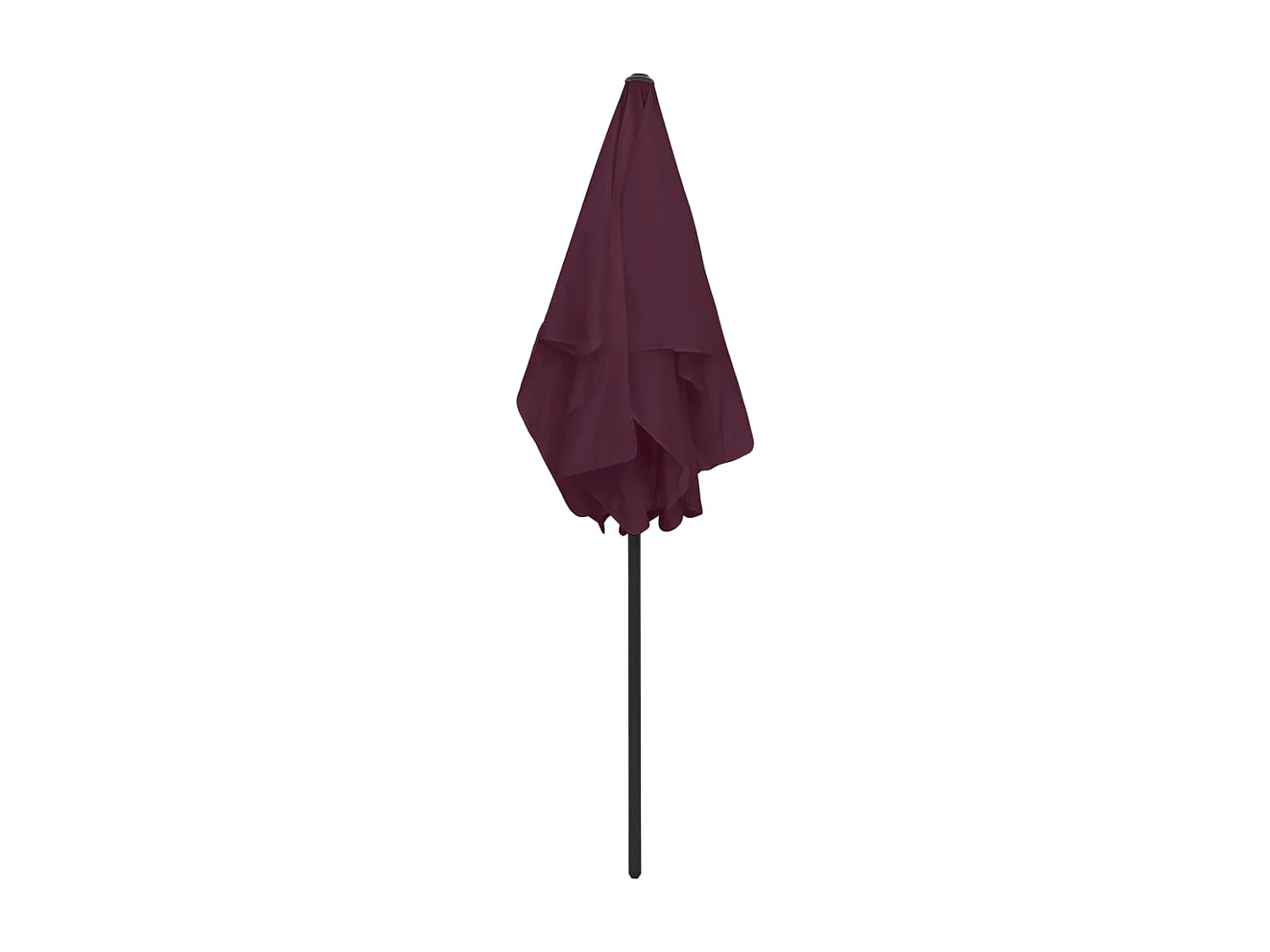 Roxanne  Parasol de plage rouge bordeaux 180x120 cm