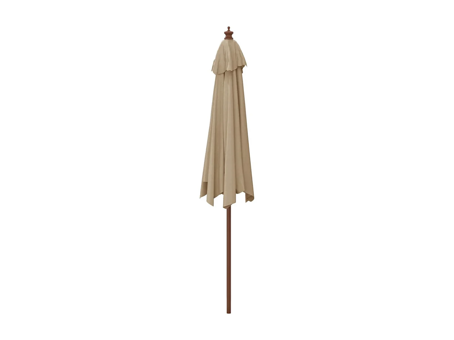 Sophie-Sandrine  Parasol de jardin avec mât en bois taupe 299x240 cm