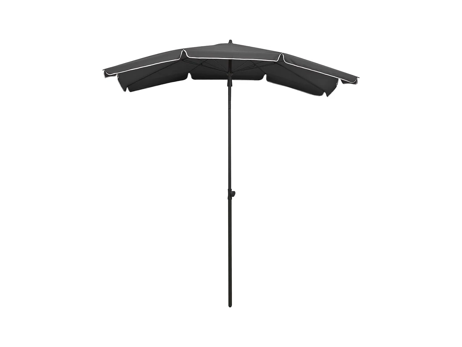 Seinäjoki  Parasol de jardin avec mât 200x130 cm anthracite