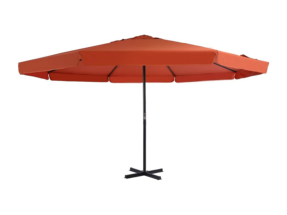 Roeland  Parasol met aluminium paal 500 cm terracottakleurig