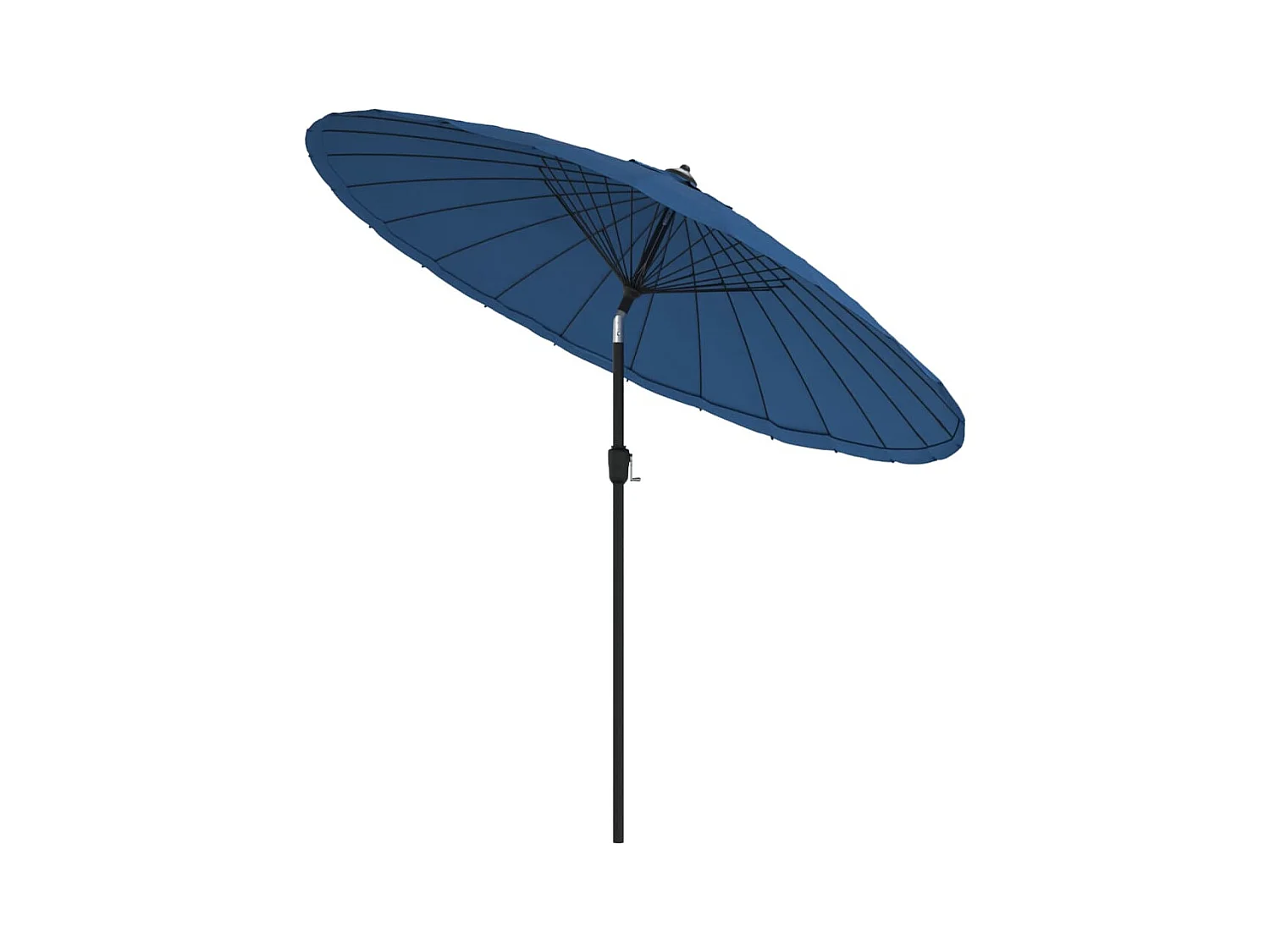 Castlefleming  Sombrilla de jardín con palo de aluminio azul azure 270 cm