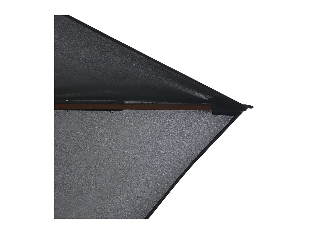 Isabel María  Parasol d'extérieur avec mât en bois 200x300 cm anthracite