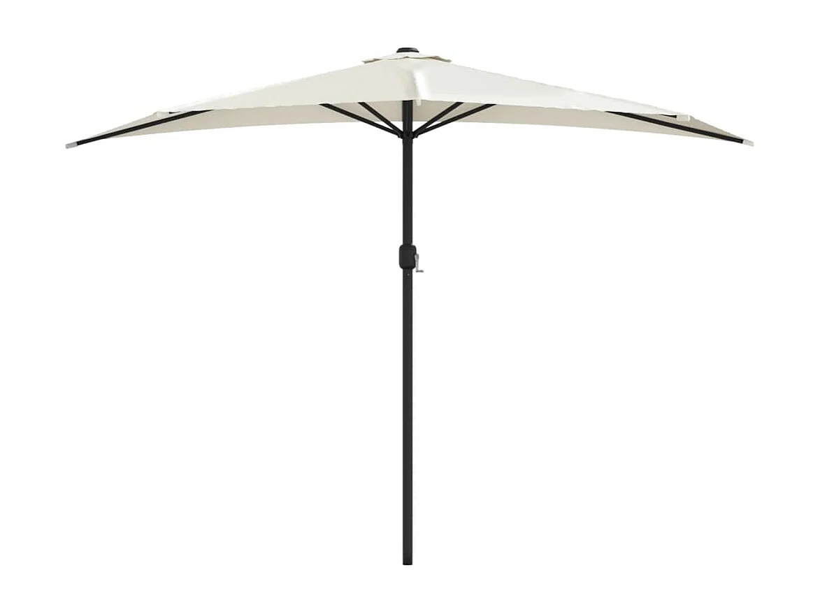 Vilde Kristine  Balkonparasol half met aluminium paal 300x155 cm zandkleurig