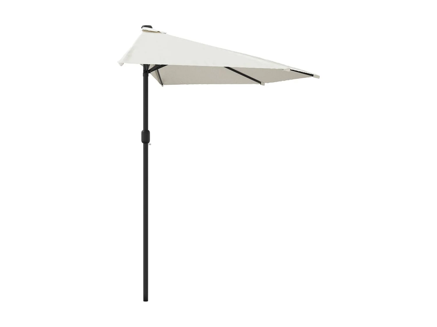 Vilde Kristine  Balkonparasol half met aluminium paal 300x155 cm zandkleurig