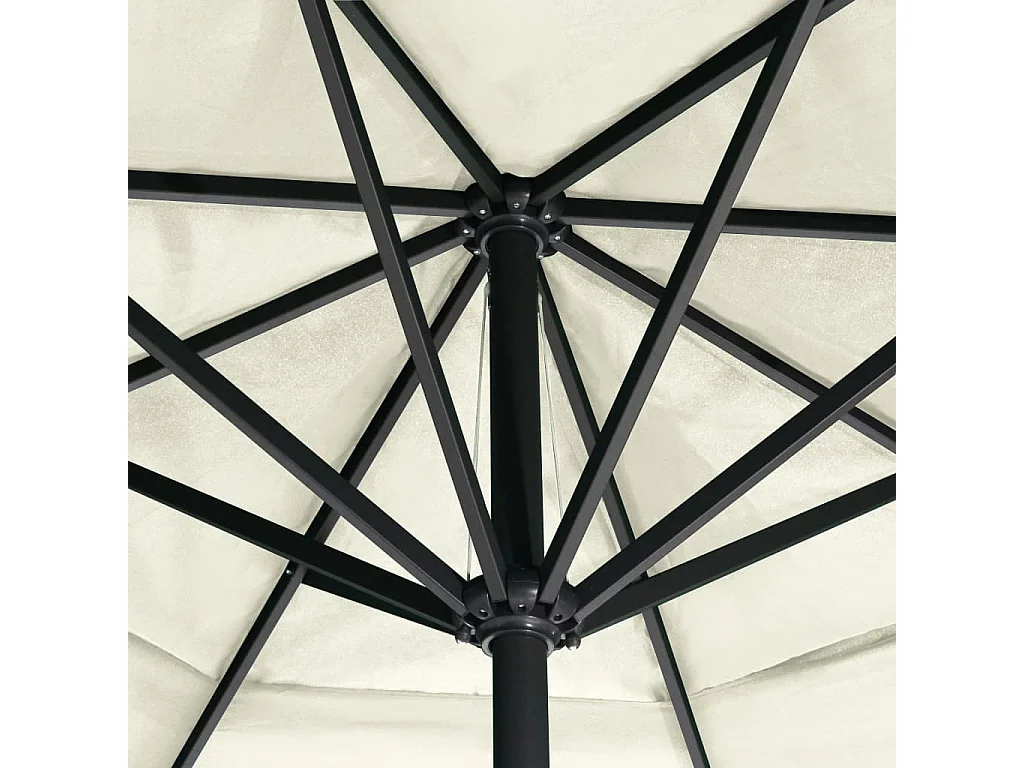 Roeland  Parasol met aluminium paal 600 cm zandwit