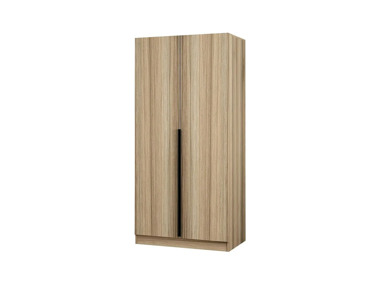 Armoire penderie moderne effet bois - 2 portes BYRON