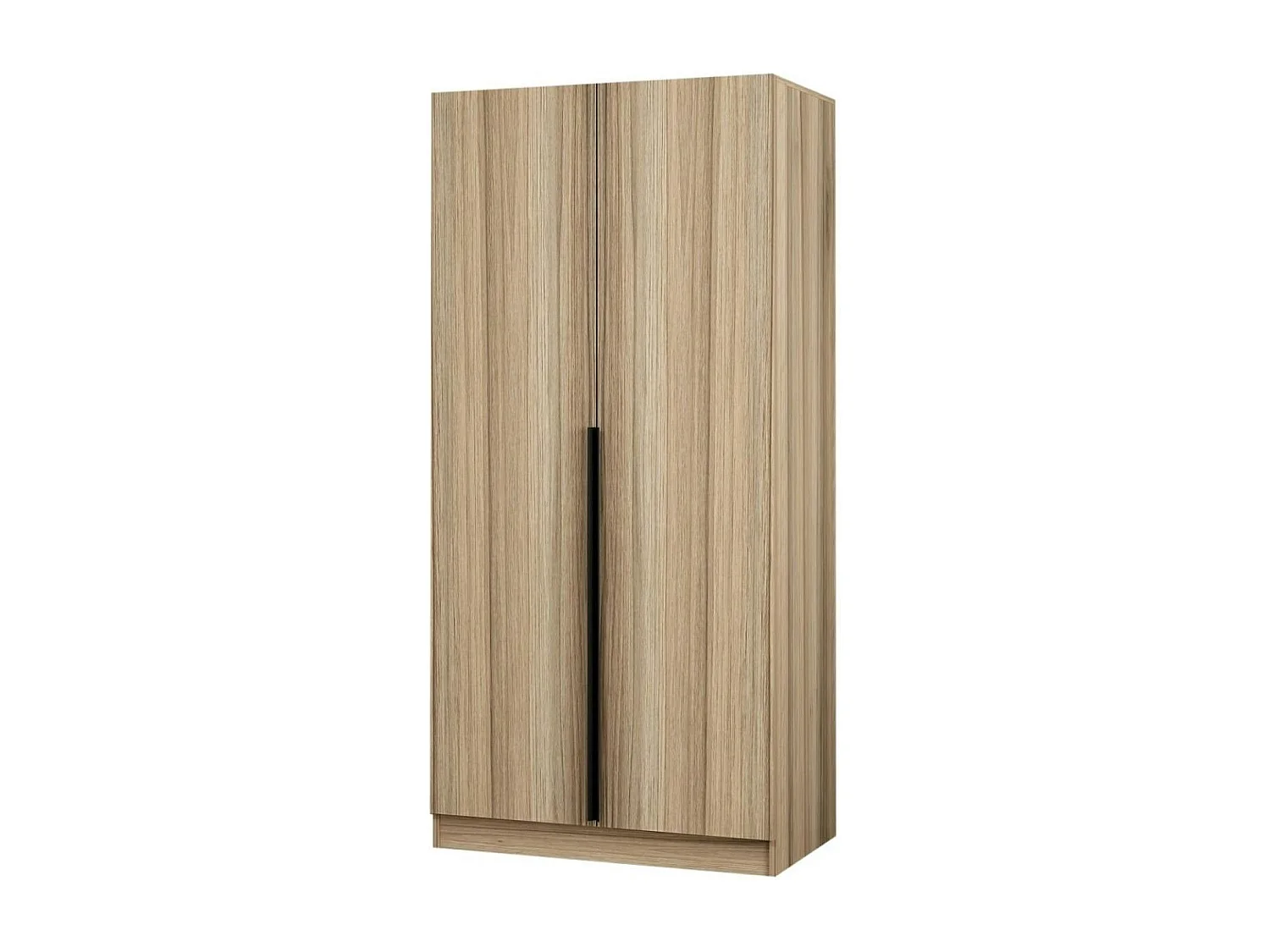 Armoire penderie moderne effet bois - 2 portes BYRON