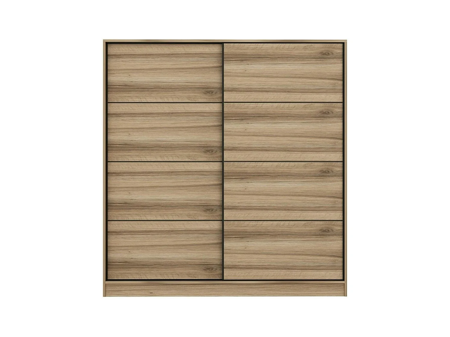 Armoire penderie 2 portes effet bois L.180 cm BYRON