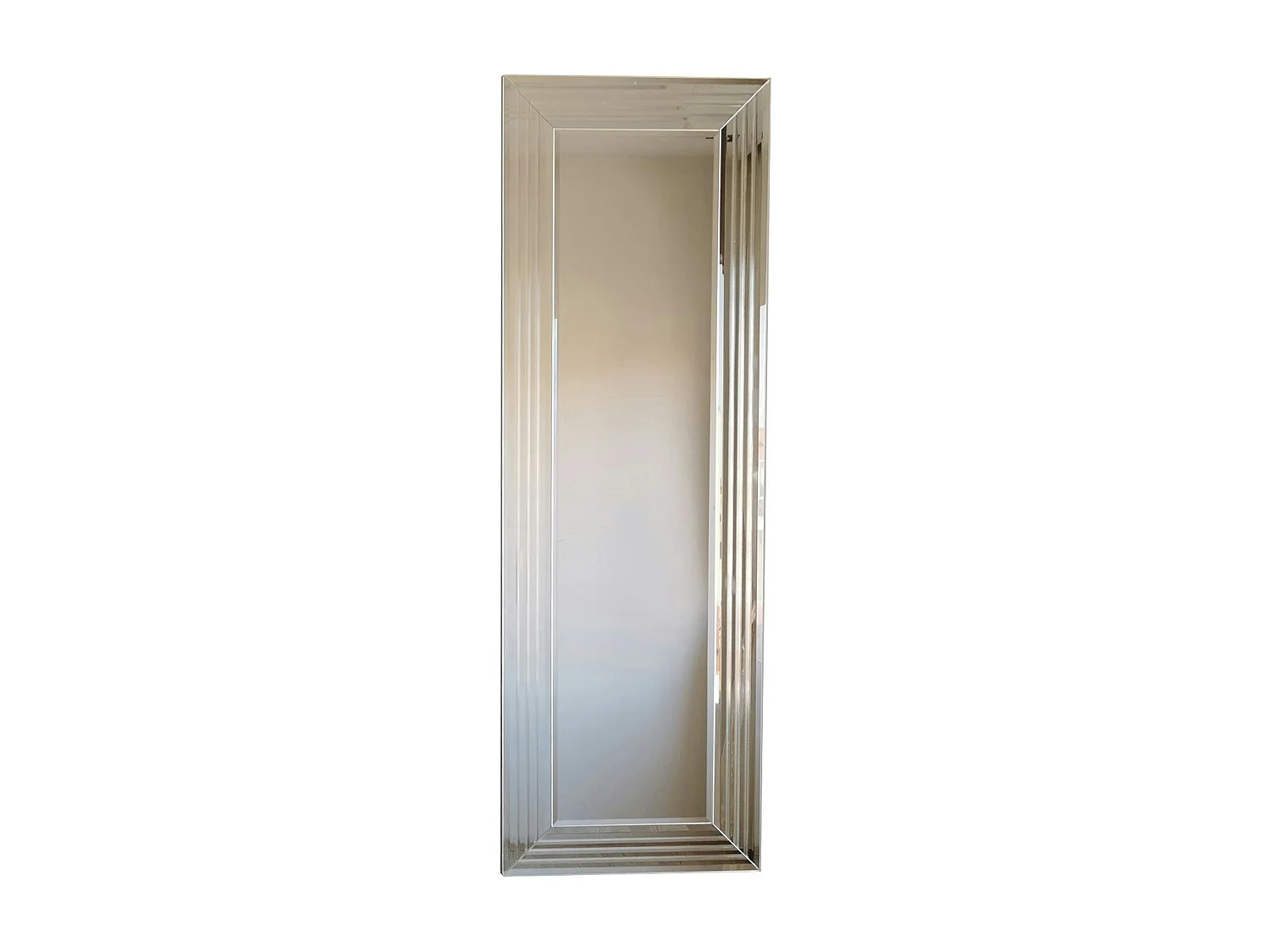 Miroir rectangulaire moderne chic - cadre rainuré 120 cm CODY