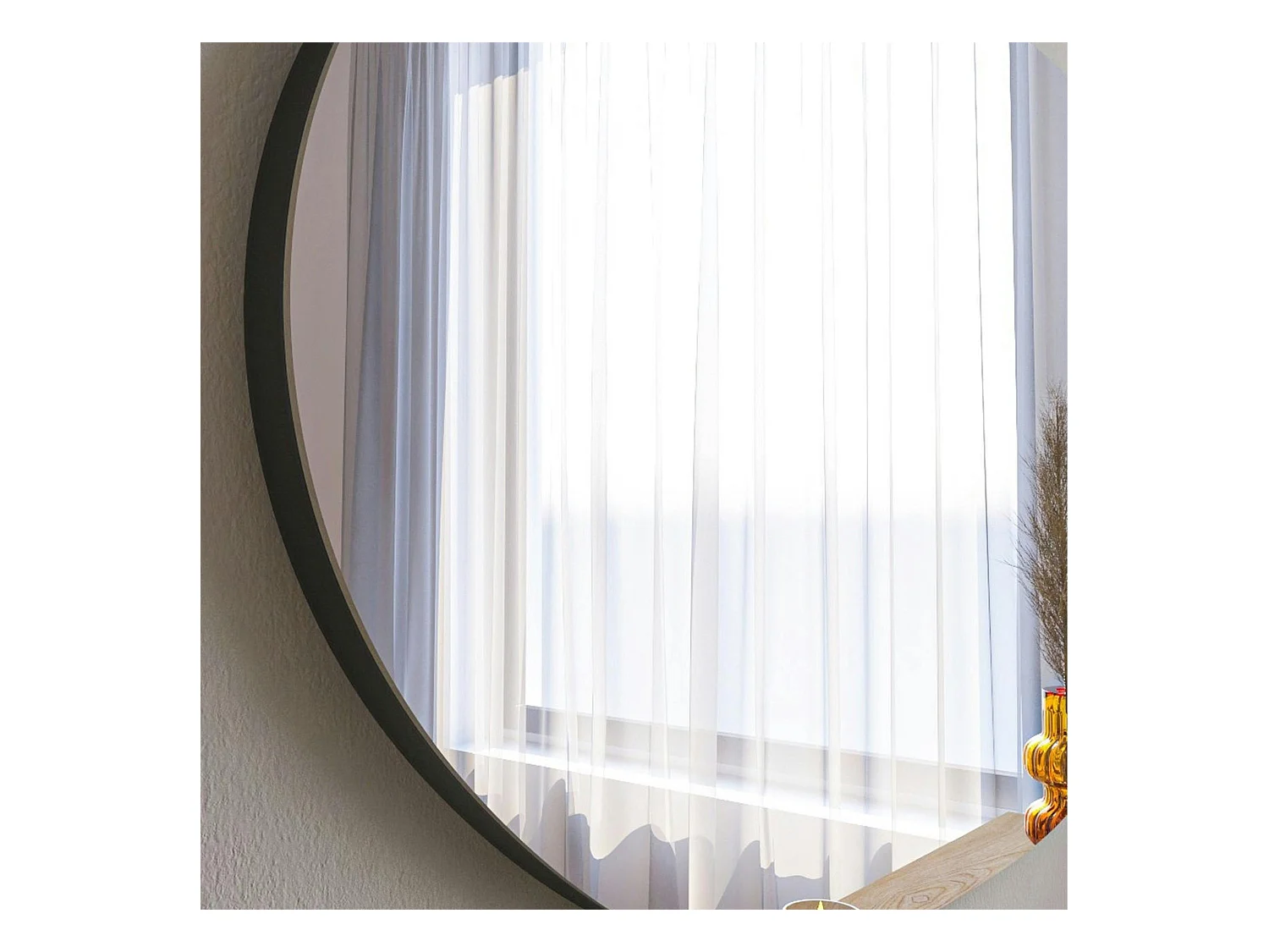 Miroir design organique forme galet 89 cm - style naturel CODY