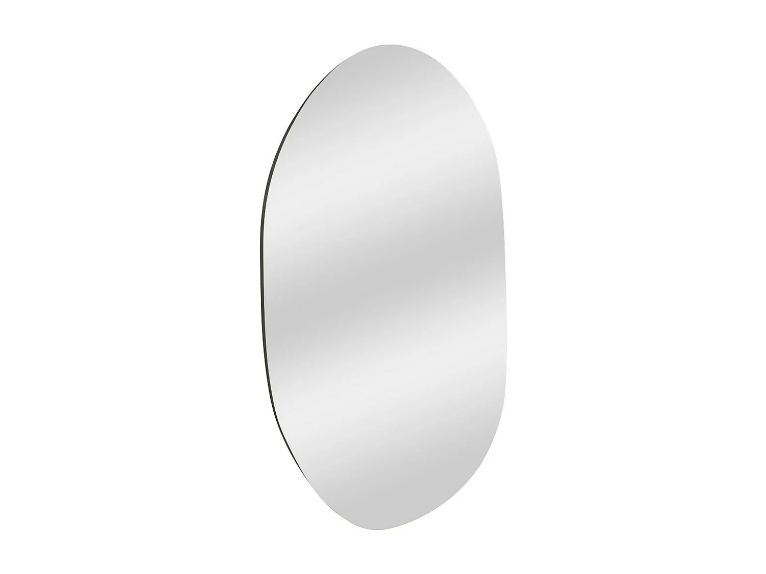 Miroir design organique forme galet 89 cm - style naturel CODY