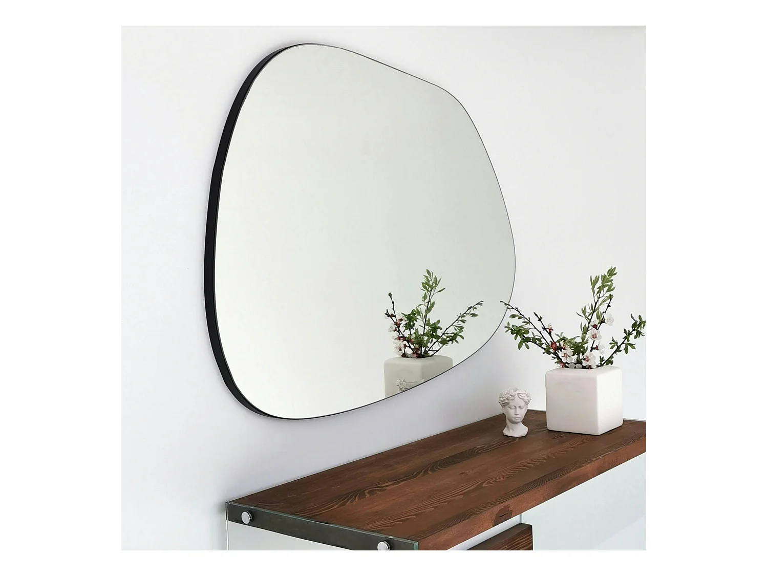 Miroir design organique 75 cm, forme libre CODY