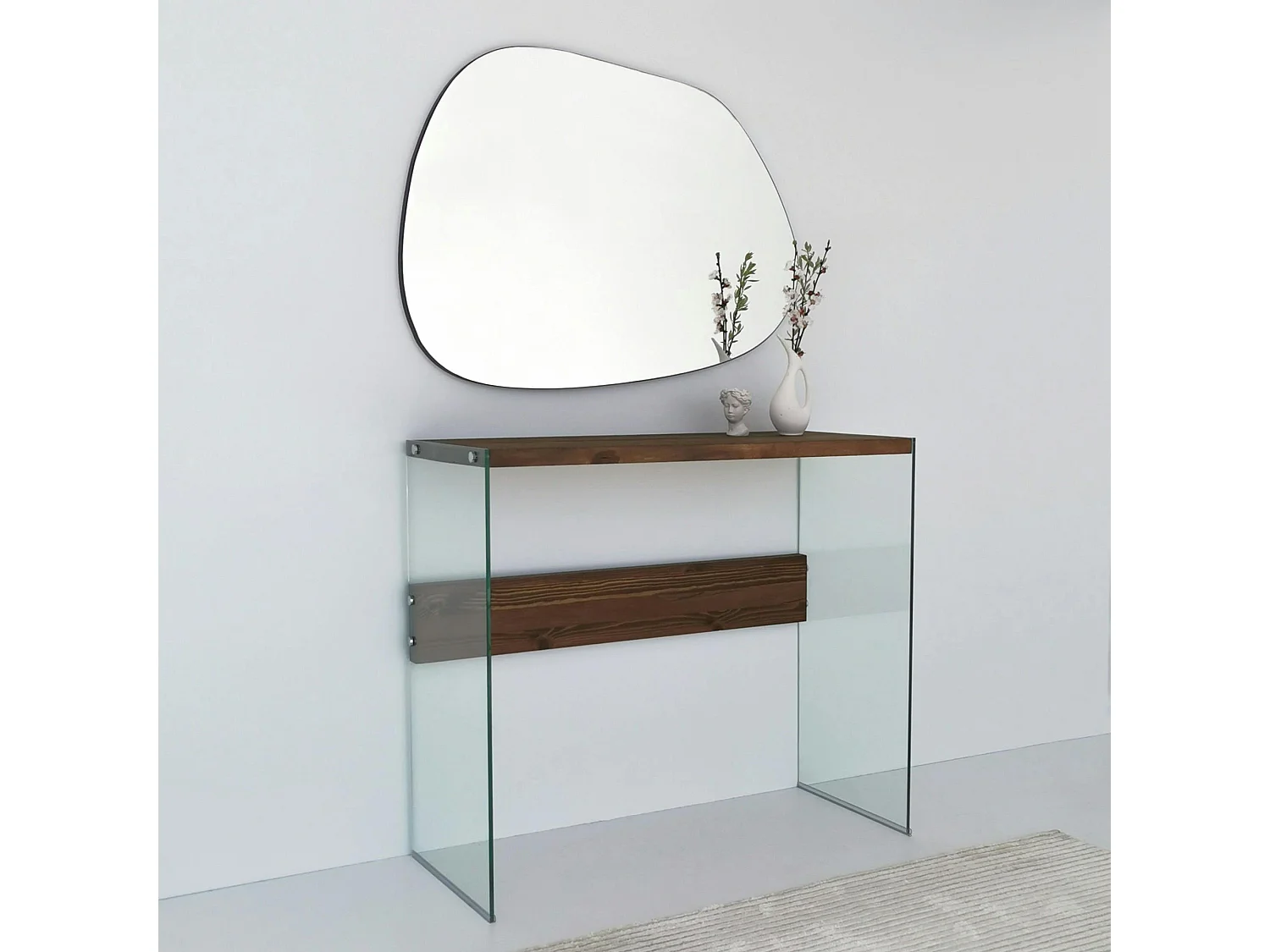 Miroir design organique 75 cm, forme libre CODY