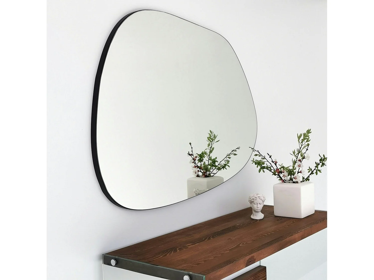 Miroir design organique 75 cm, forme libre CODY