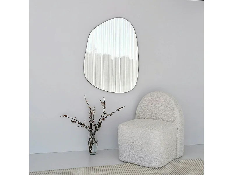 Miroir design organique 75 cm, forme libre CODY