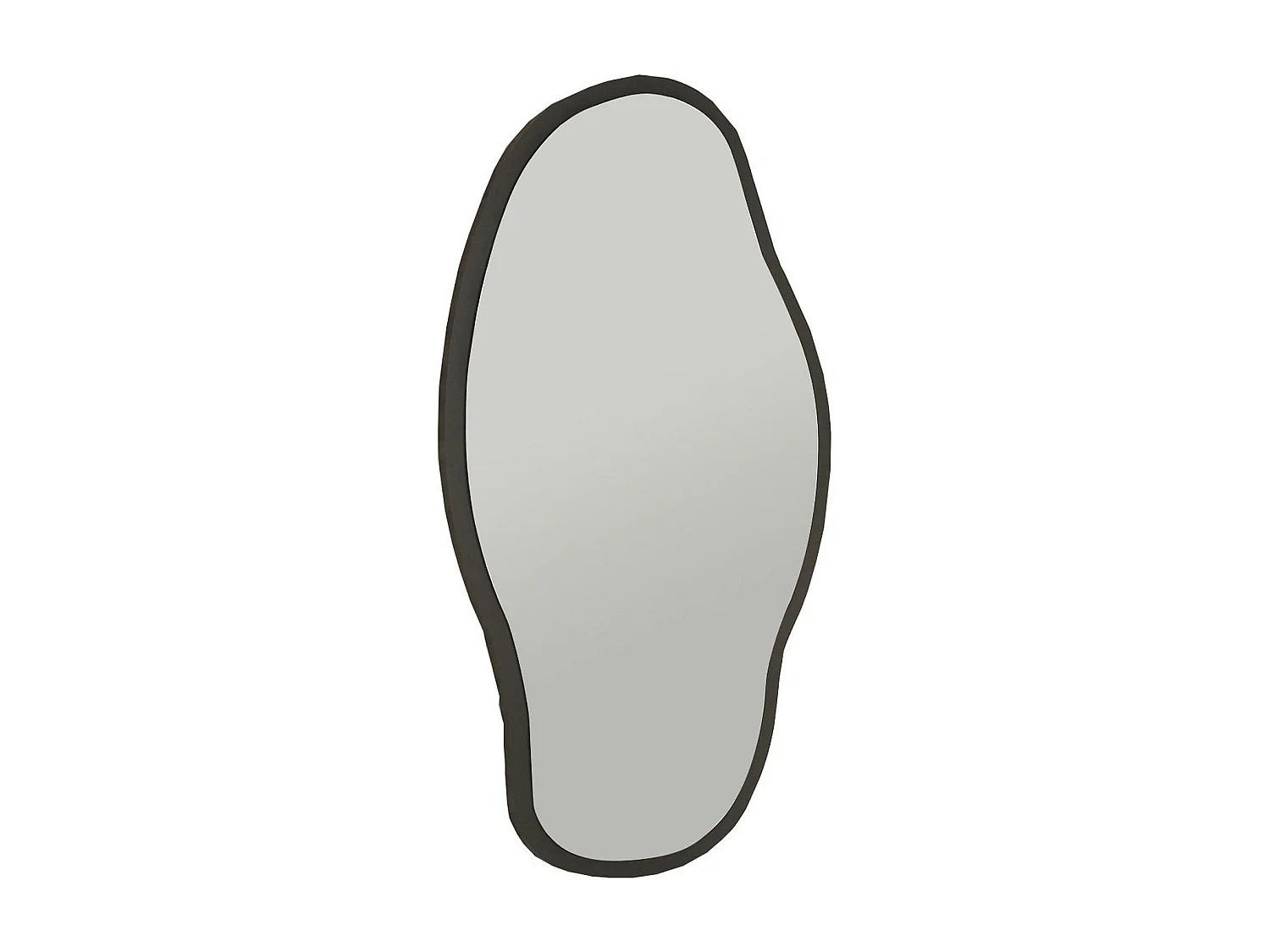 Miroir design organique forme libre - cadre noir CODY