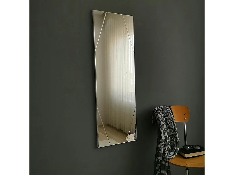 Miroir rectangulaire mural avec angles marqués 105 cm CODY