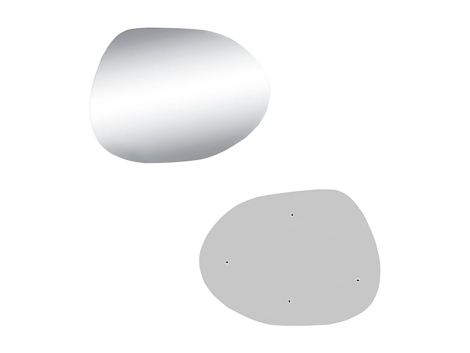 Miroir rond organique 75 cm - entrée, salle de bains CODY