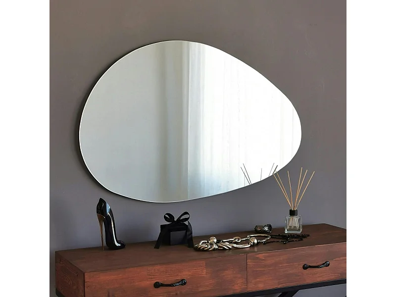 Miroir mural organique forme galet 76 cm - style design CODY