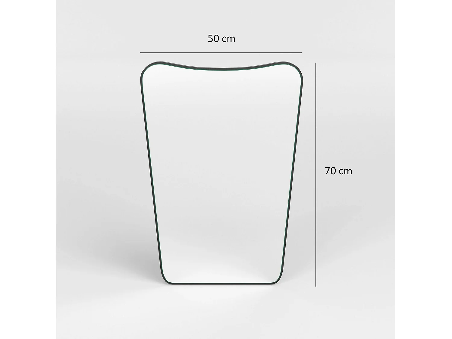 Miroir mural moderne asymétrique 70 cm - style organique CODY