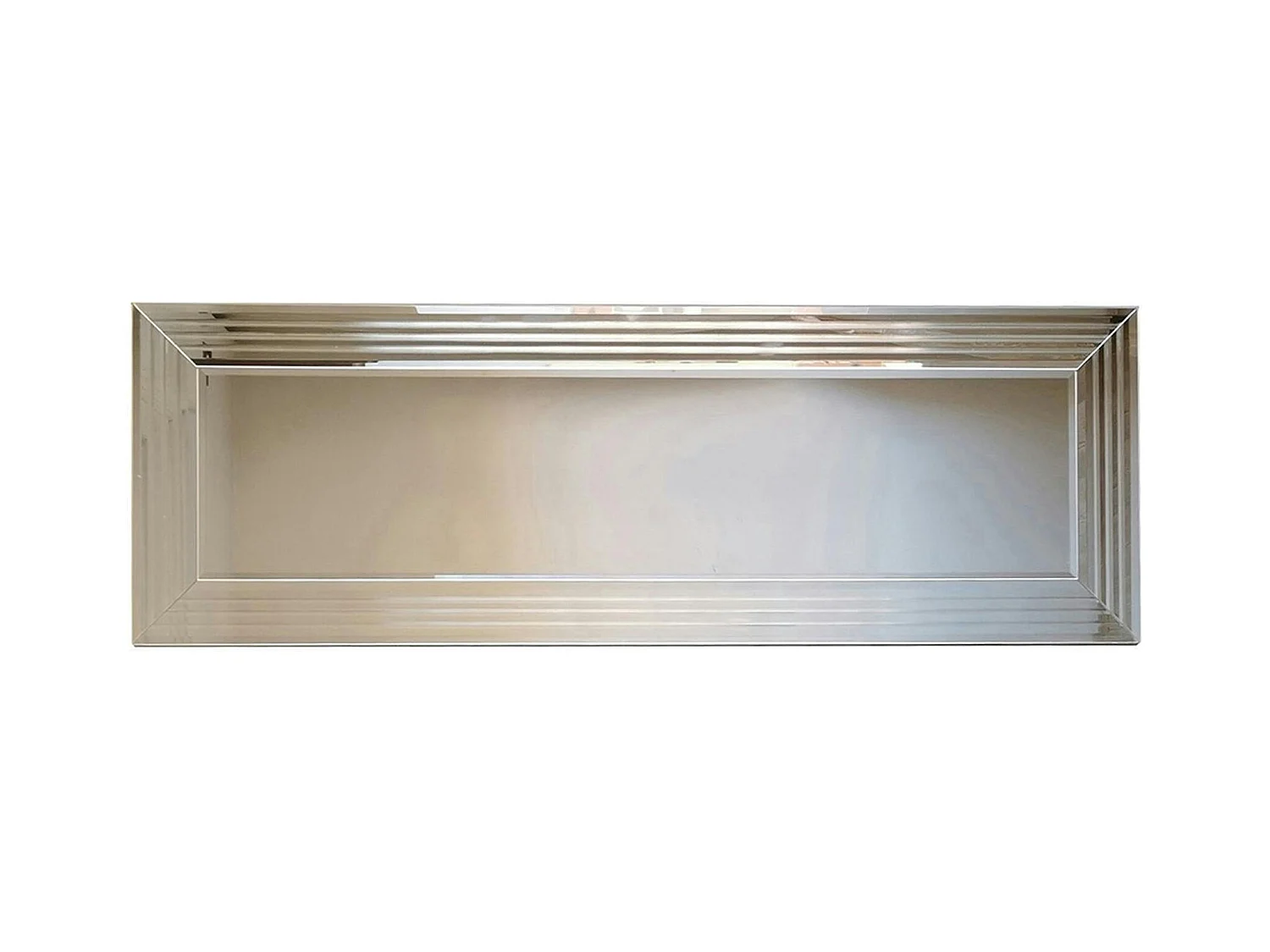 Miroir horizontal moderne chic - cadre rainuré 120 cm CODY