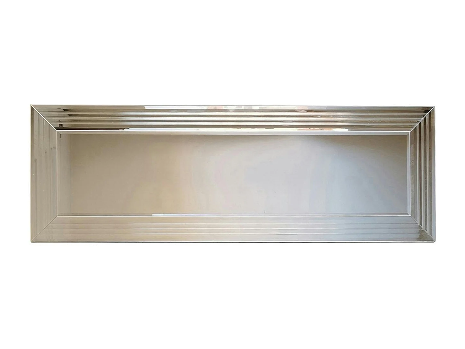 Miroir horizontal moderne chic - cadre rainuré 120 cm CODY