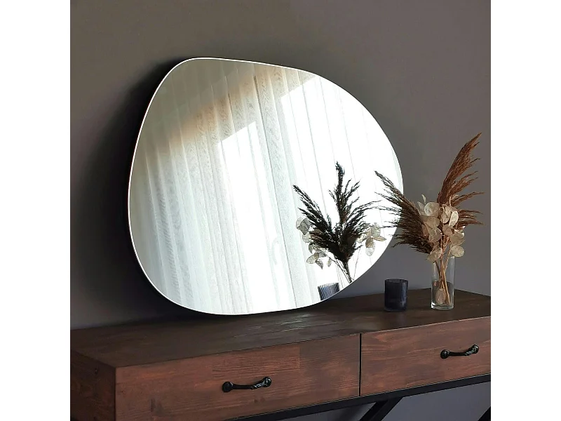 Miroir d'entrée organique 75 cm - style scandinave CODY
